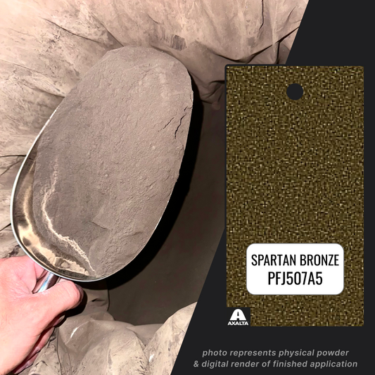 Spartan Bronze Powder Coating Paint, 1 lb - Axalta PFJ507A5