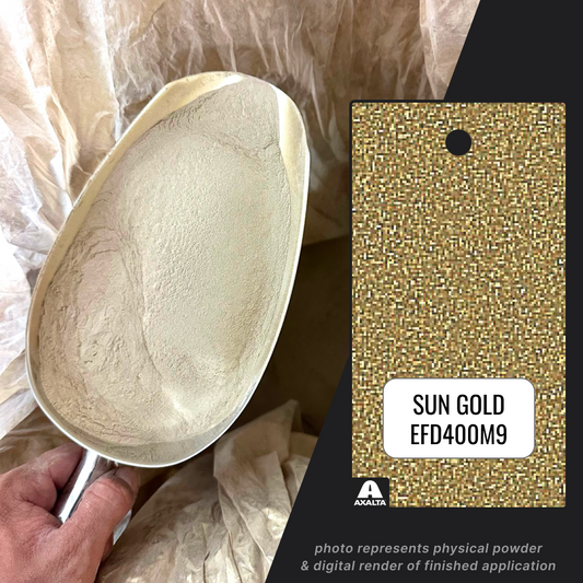 Sun Gold Powder Coating Paint, 1 lb - Axalta EFD400M9