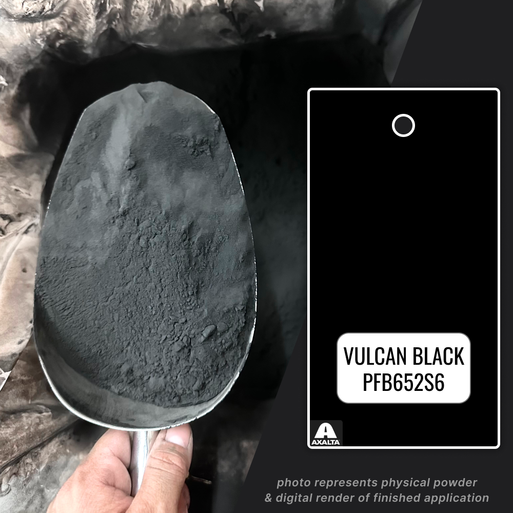 Vulcan Black HP Powder Coating Paint, 1 lb - Axalta PFB652S6
