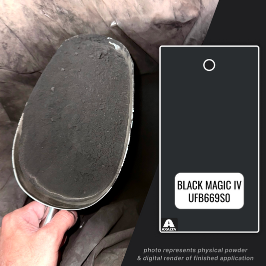 BLACK MAGIC IV POWDER COATING PAINT - AXALTA UFB669S0055B