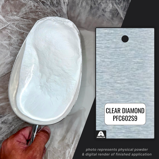 CLEAR DIAMOND DUST HIGH GLOSS POWDER COATING PAINT - AXALTA PFC602S9