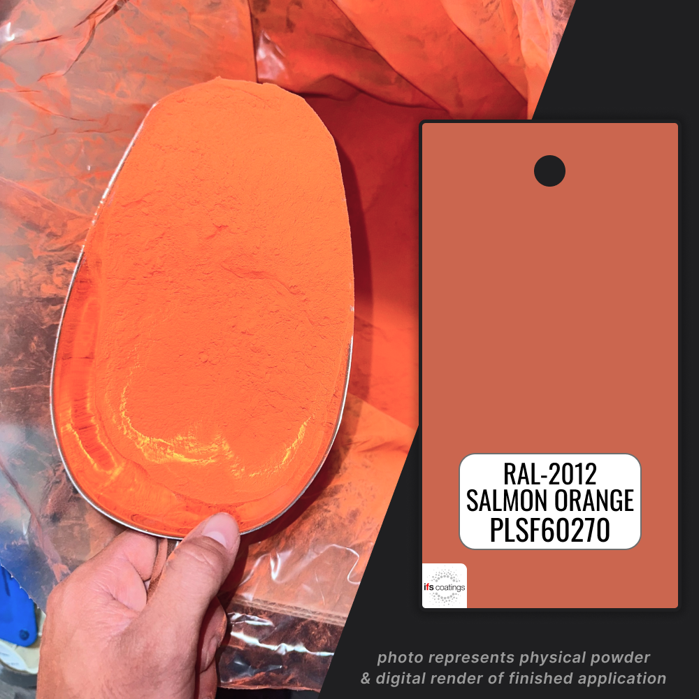 RAL 2012 SALMON ORANGE POWDER COATING PAINT, 1 LB - IFS PLSF60270