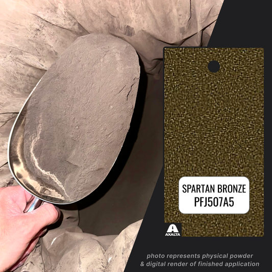 SPARTAN BRONZE POWDER COATING PAINT, 1 LB - AXALTA PFJ507A5