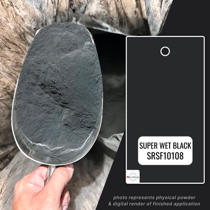 Super Wet Black Powder Coating Paint, 1 lb - IFS SRSF10108