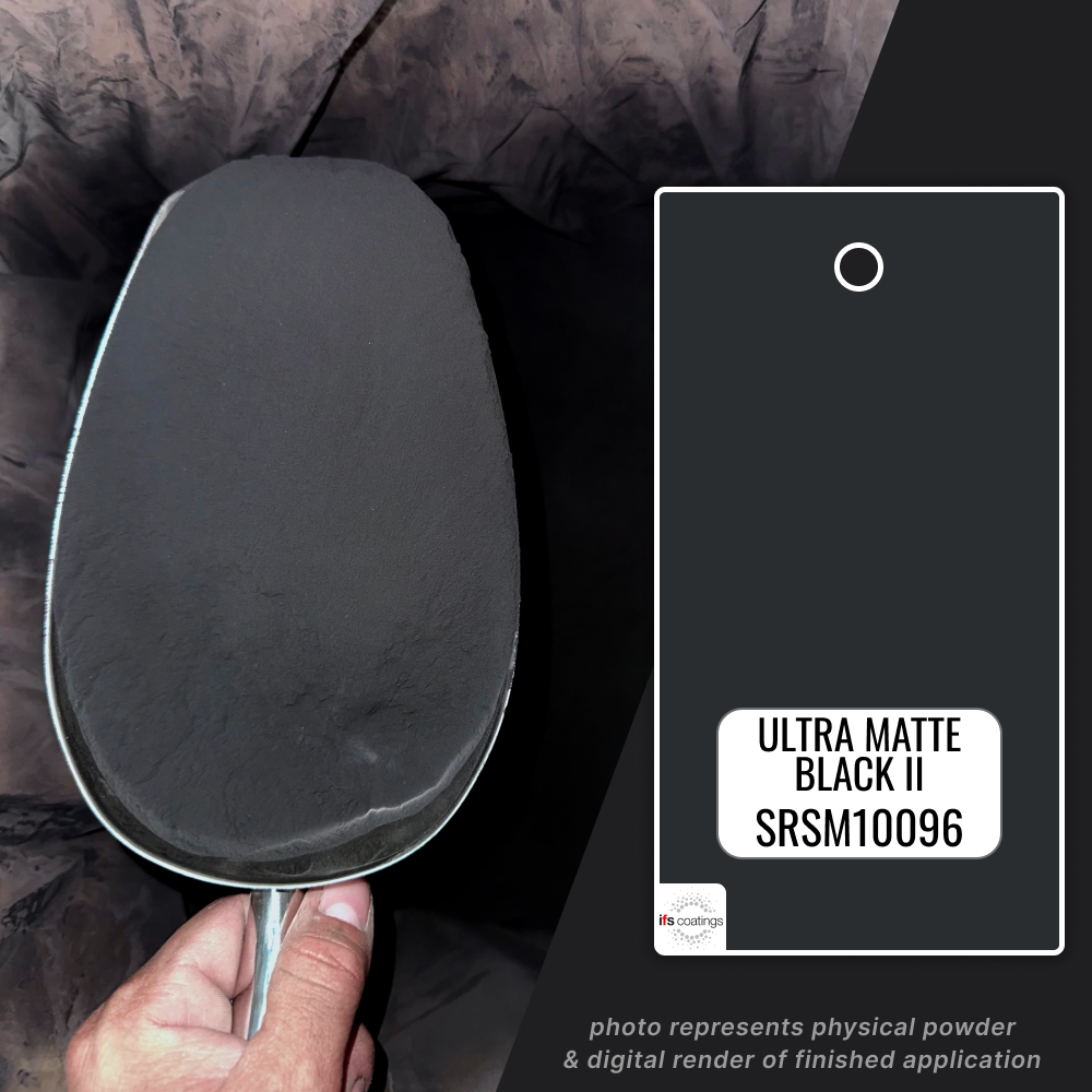 Ultra Matt Ultra Matte Black II Powder Coating Paint, 1 lb - IFS SRSM10096 ...