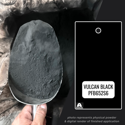 VULCAN BLACK HP POWDER COATING PAINT - AXALTA PFB652S6